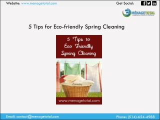 5 Tips For Eco-friendly Spring Cleaning