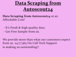 Data Scraping from Autoscout24