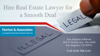 Real Estate Litigation Attorney Los Angeles