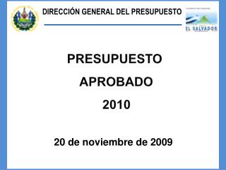 DIRECCIÓN GENERAL DEL PRESUPUESTO