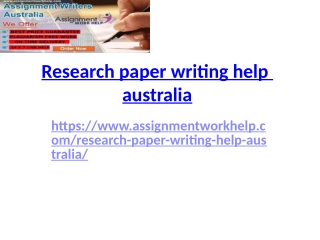 Research paper writing help australia