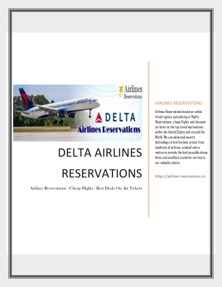 Dial Delta Airlines Reservations Toll Free Phone Number to Get Immediate Help Support