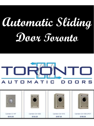 Automatic Sliding Door Toronto