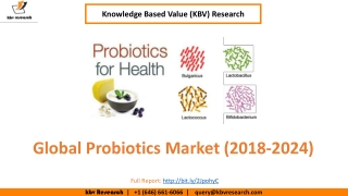 Probiotics Market Size- KBV Research