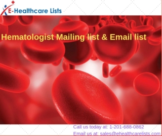 Hematologist Email List | Hematologist Mailing List in USA