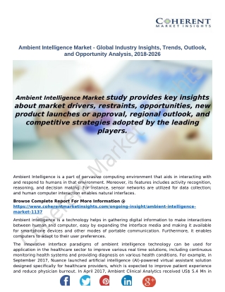 Ambient Intelligence Market