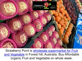 Leading Wholesale Suppliers Of Quality Fresh Fruits And Vegetables