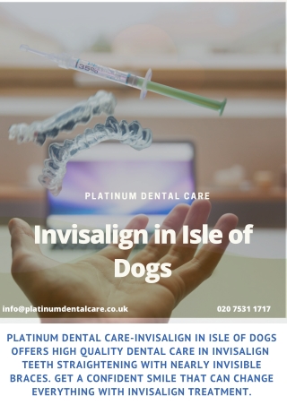 Invisalign in Isle of Dogs