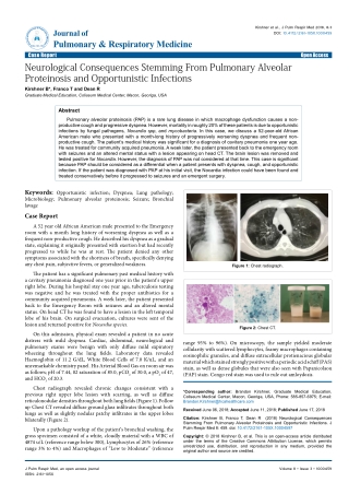 Neurological Consequences Stemming From Pulmonary Alveolar Proteinosis and Opportunistic Infections