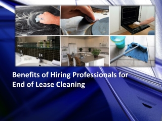 Things to Know Before Hiring a Professional End of Lease Cleaner