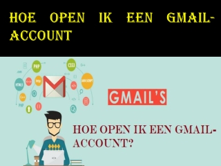 Hoe open ik een Gmail-account?