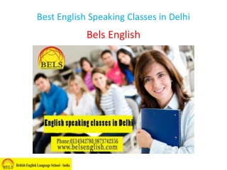 Best English Speaking Classes in Delhi