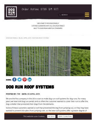 Dog Run Roof Systems - Dog Run Panels