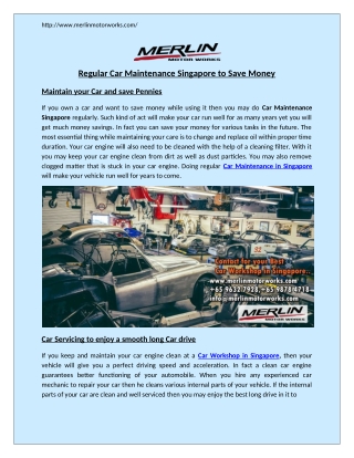 Car Workshop in Singapore