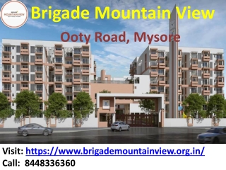 Brigade Mountain View providing luxury apartments in Mysore