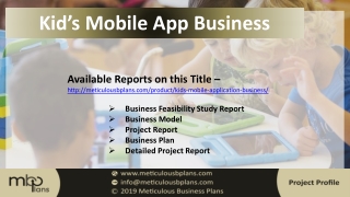 Kids Mobile App Business