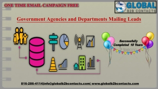 Government Agencies and Departments Mailing Leads