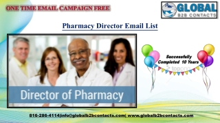 Pharmacy Director Email List