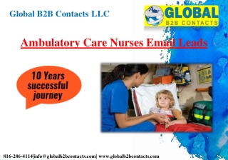 Ambulatory Care Nurses Email Leads