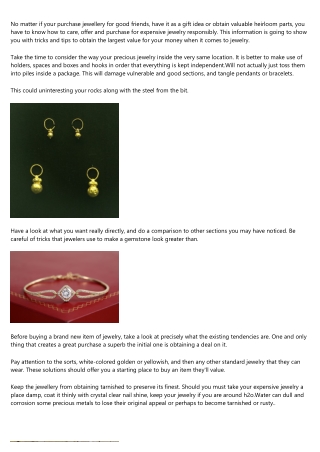 Extremely Ideas To Discover The Proper Jewelry For You Personally