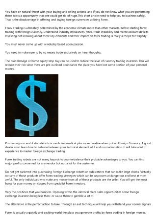 Important Forex trading Tips Everyone Should Write Down