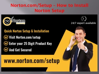 Norton.com/Setup - How to Install Norton Setup