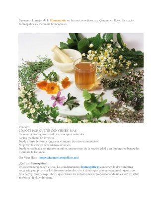 Farmacias Homeopáticas