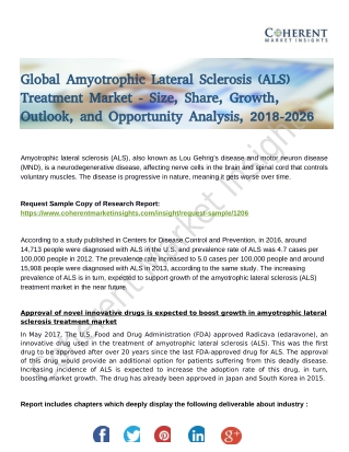 Amyotrophic Lateral Sclerosis (ALS) Treatment Market New Product Launches, Acquisitions