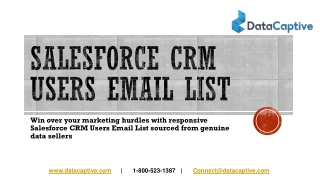 Where can I get a genuine email database of Salesforce CRM Users?