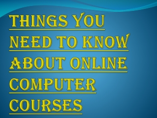 Are These Online Computer Courses Free?