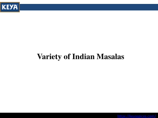 Variety of Indian Masalas