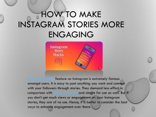 How to Make Instagram Stories More Engaging