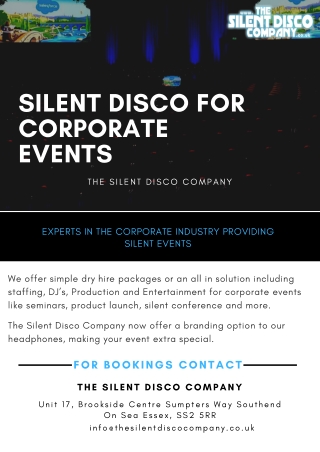 Silent Disco for Corporate Events