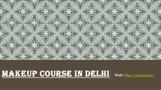 Makeup Course in Delhi