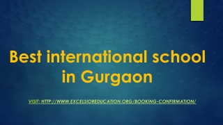 Best international school in Gurgaon