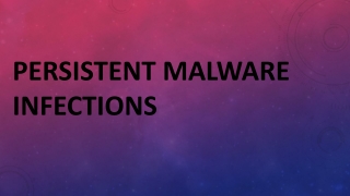 Persistent Malware Infections