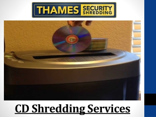 CD Shredding Services