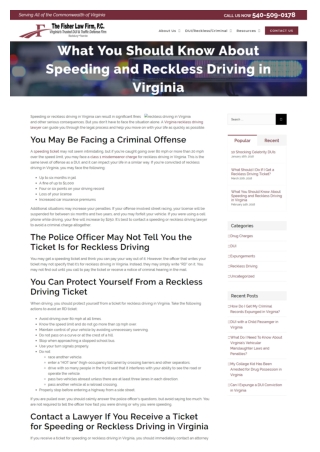 Reckless Driving in Virginia