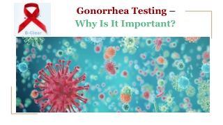 Gonorrhea Testing – STD Rapid Test Kit