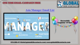 Asia Manager Email List