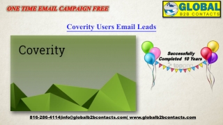 Coverity Users Email Leads