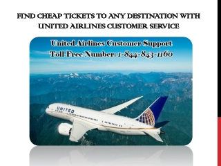 Find Cheap Tickets to Any Destination with United Airlines Customer Service