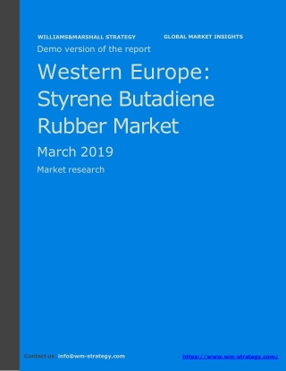 WMStrategy Demo Western Europe SBR Market March 2019