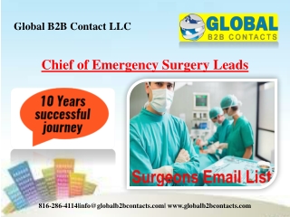 Chief of Emergency Surgery Leads