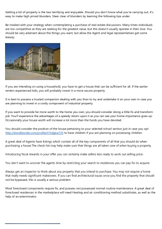Getting A Residence Is Less difficult With These Superb Advice