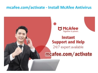 mcafee.com/activate - Install McAfee Antivirus