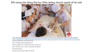 Đối tượng liên thông Đại học Điều dưỡng chuyên ngành nữ hộ sinh