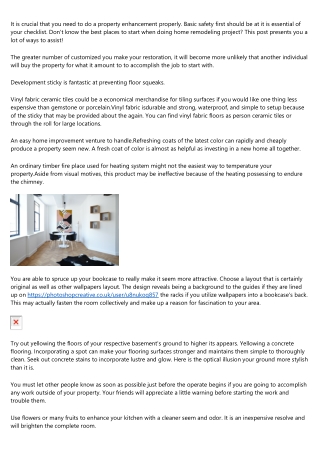 Easy Information Regarding How To Boost Your Property
