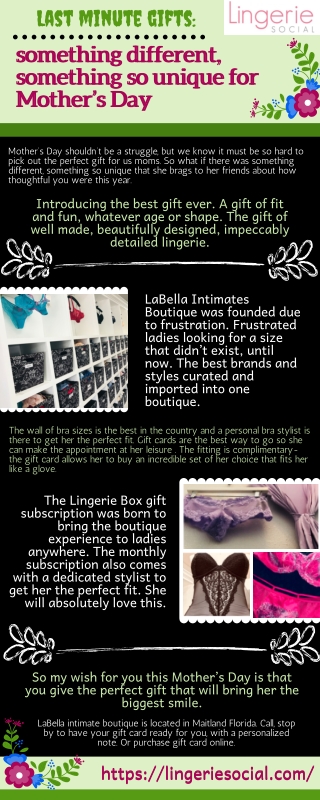 Lingerie Box Gift - Best Gift Ever For Mother's Day