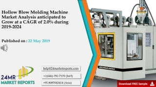Hollow Blow Molding Machine Market Analysis anticipated to Grow at a CAGR of 2.0% during 2019-2024